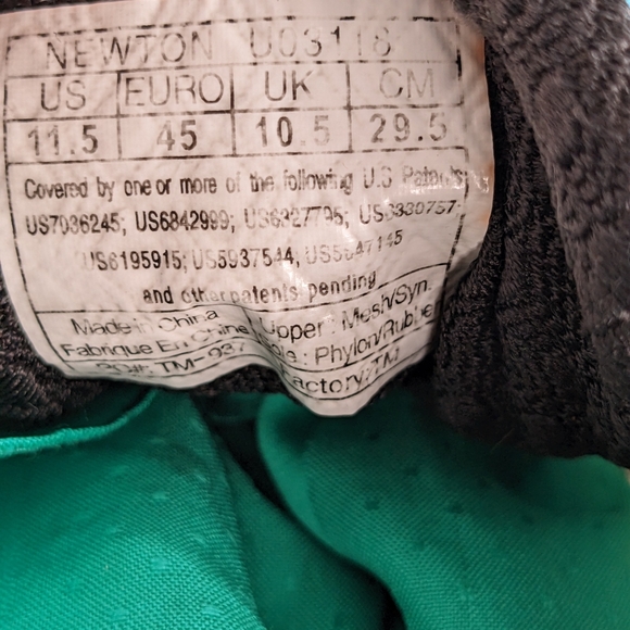 Newton Kona 2018 running shoes 11.5 turtles Hawaii turquoise blue orange - Picture 17 of 17